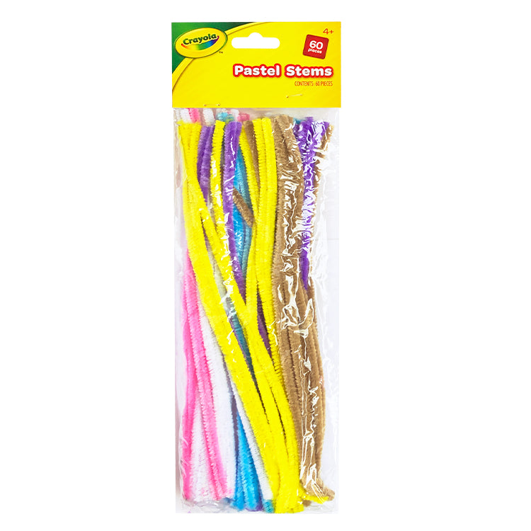 Crayola Pastel 60 Pack Chenille Stems