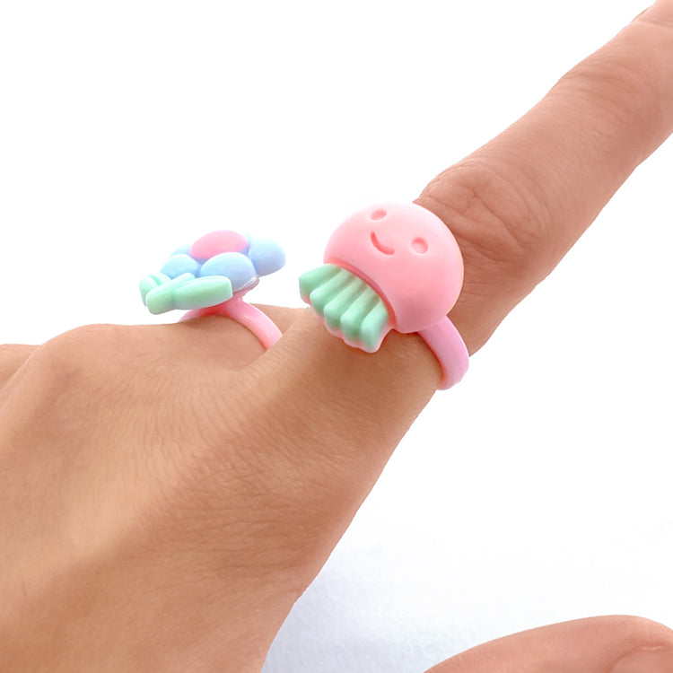 Cute Pastel Rings x 5