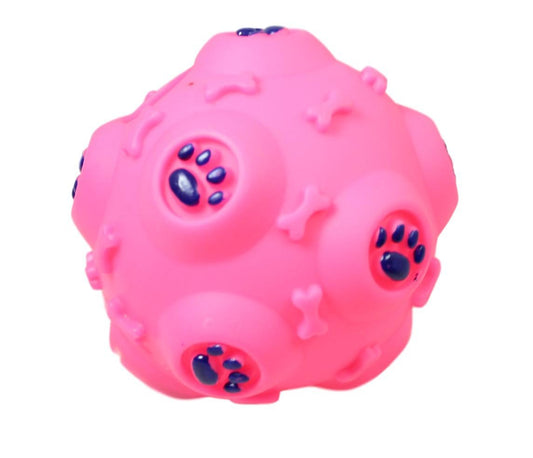 Pet Dog Toy Ball with Sound Assorted Colours 5188