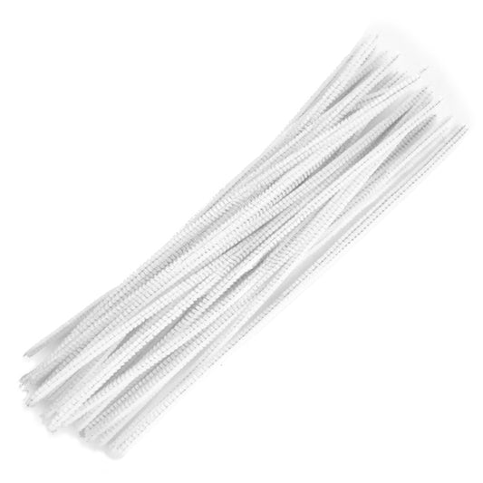 White Chenille Stems x 40