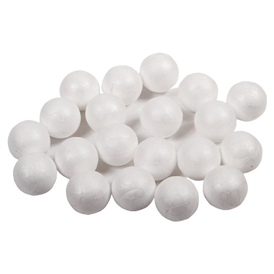 Polystyrene 50mm Foam Balls x 20 ( Craft Clearance Special )