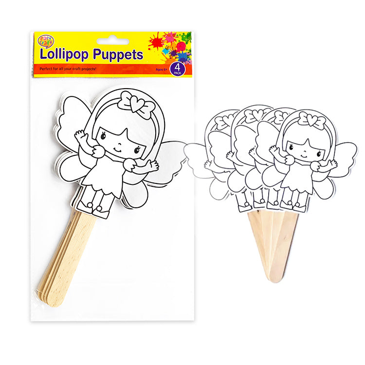 Fairy Lollypop Puppets (pk 4)