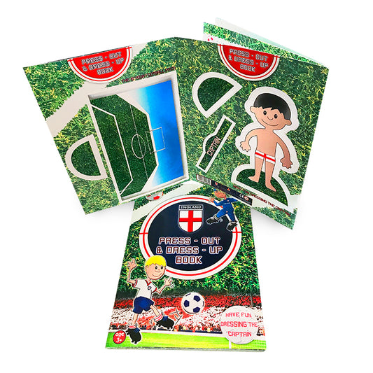 Football Bumper Press Out Activity Book x 12 ( BULK BUY )
