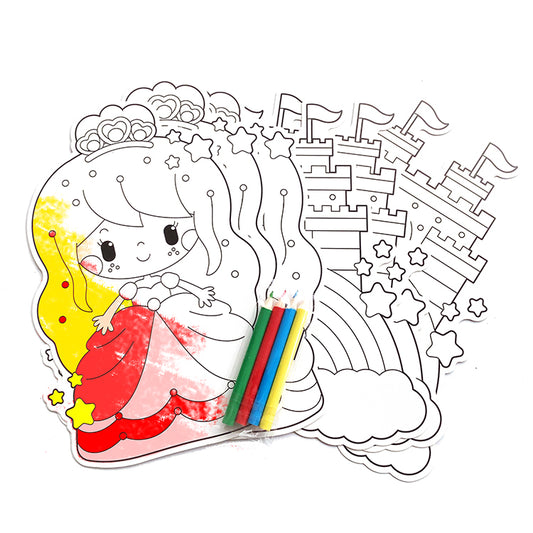 Princess Large Colour In Shapes Set