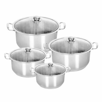 SQ Professional Gems Metallic Stockpot Set of 4 Quartz P99117