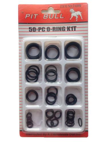 Assorted Ring Set Rubber O Ring Seals Tap Plumbing Washer Kit Pack 50 Pack 0597