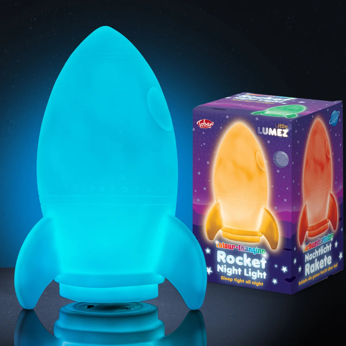 Rocket Night Light - Colour Changing Lumez Lamp