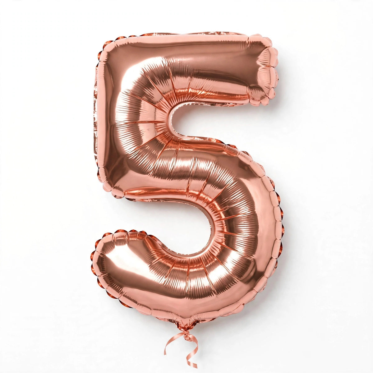 Foil Birthday Foil Balloons Numbers (0-9) 3 Colours - Gold, White, Rose Gold