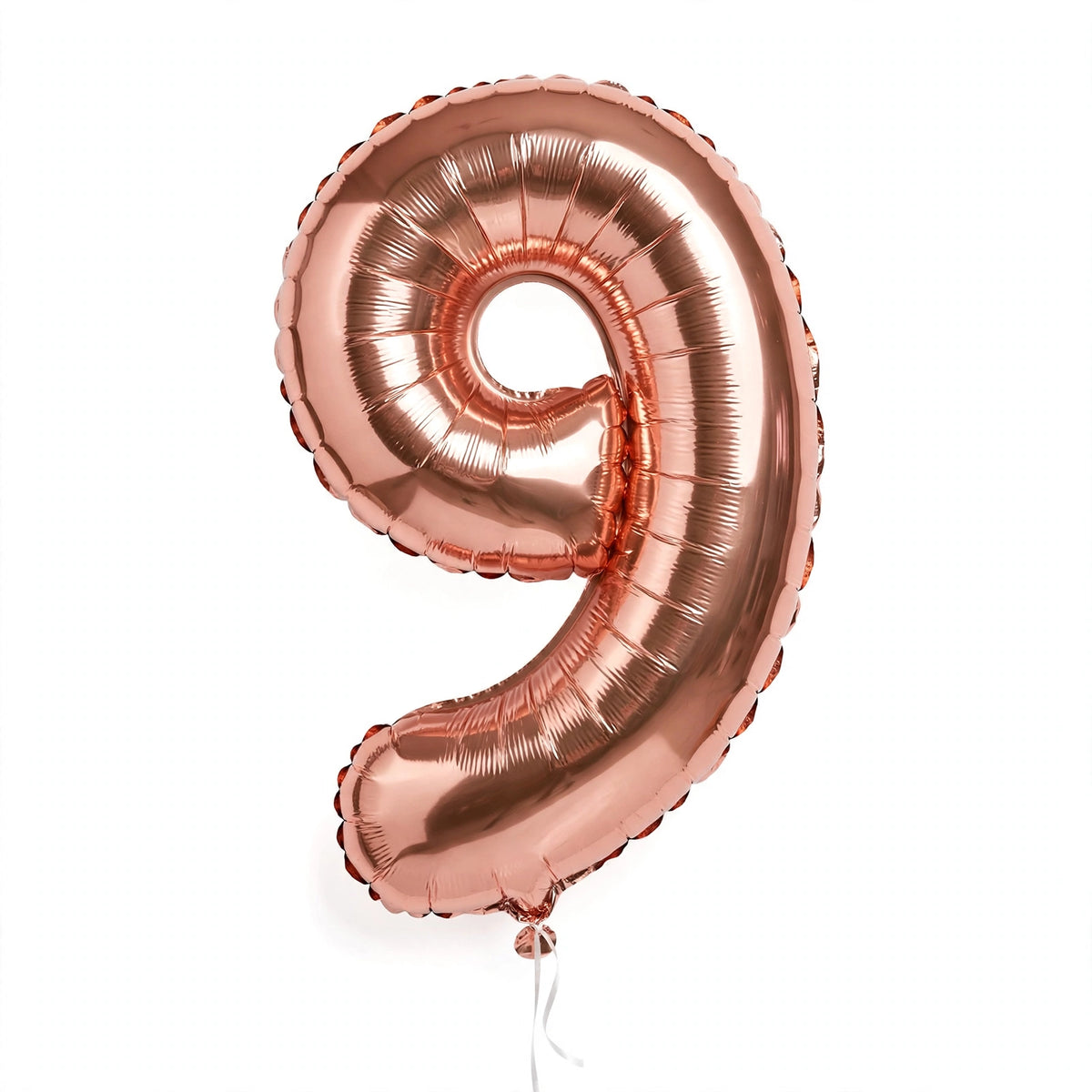 Foil Birthday Foil Balloons Numbers (0-9) 3 Colours - Gold, White, Rose Gold