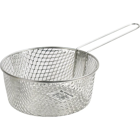 Long Handle Metal Wire Chip Deep Frying Basket 7"