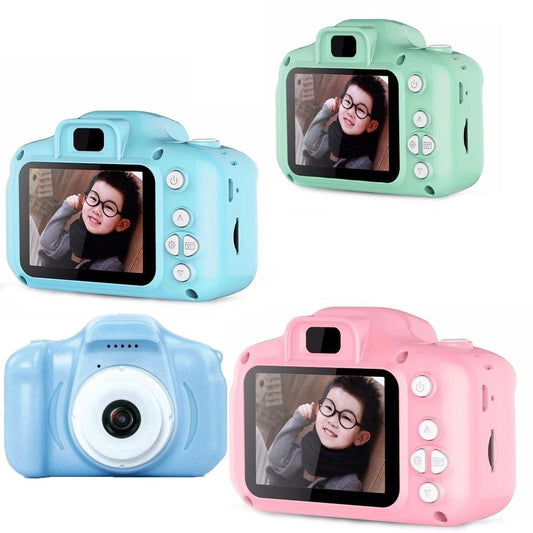 Kids Digital Camera Cartoon Style With 1GB Storage & Straps (3 Colours)