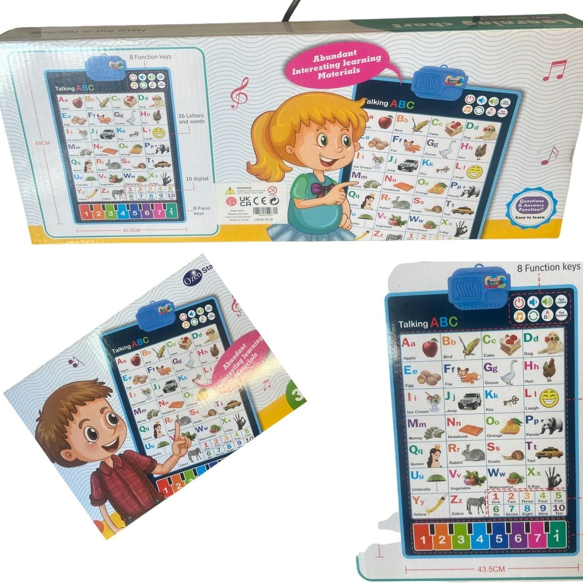 Kids Alphabet Learning Wall Chart
