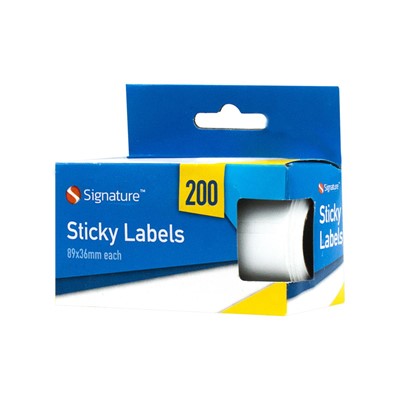 Sticky Labels 200 Labels 89 x 36mm 962532 / 320763 A