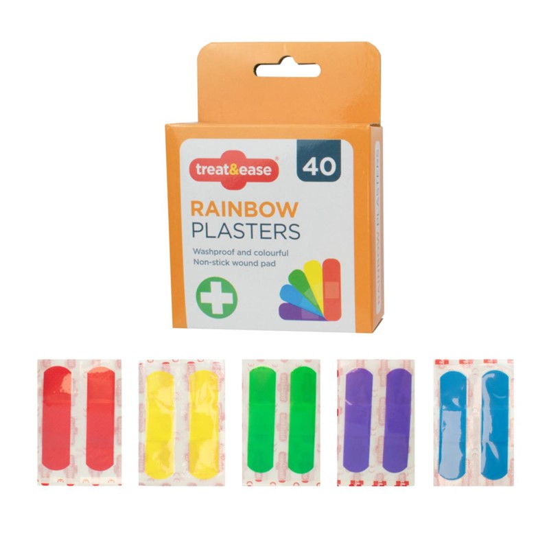 Rainbow Plasters Pack Of 40
