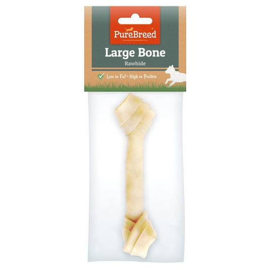 Pet Dog Treats Large Knotted Rawhide Bone