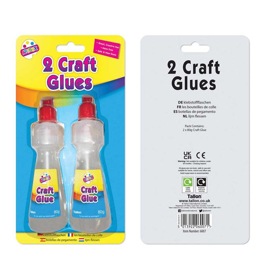 80g Craft Glue Bottles x 2