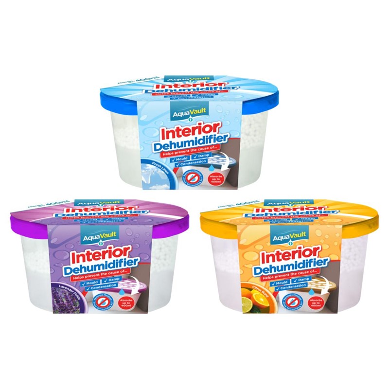 Wardrobe Interior Dehumidifier Box 400Ml Assorted Scents