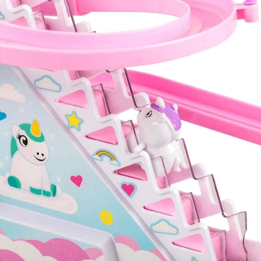 Unicorn Race Climb & Slide Game