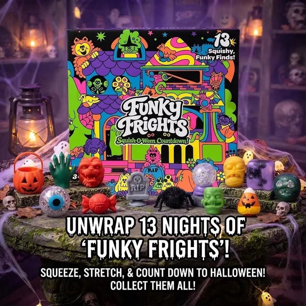 Funky Frights Squish-O-Ween Countdown Calendar - 13 Squishy Funky Finds