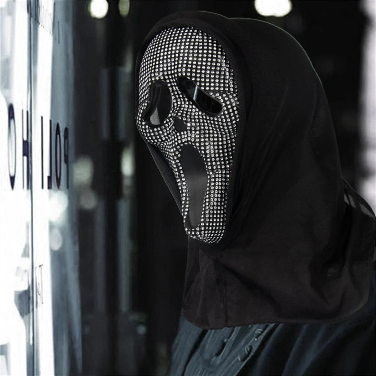 Halloween Bling Scream Style Mask