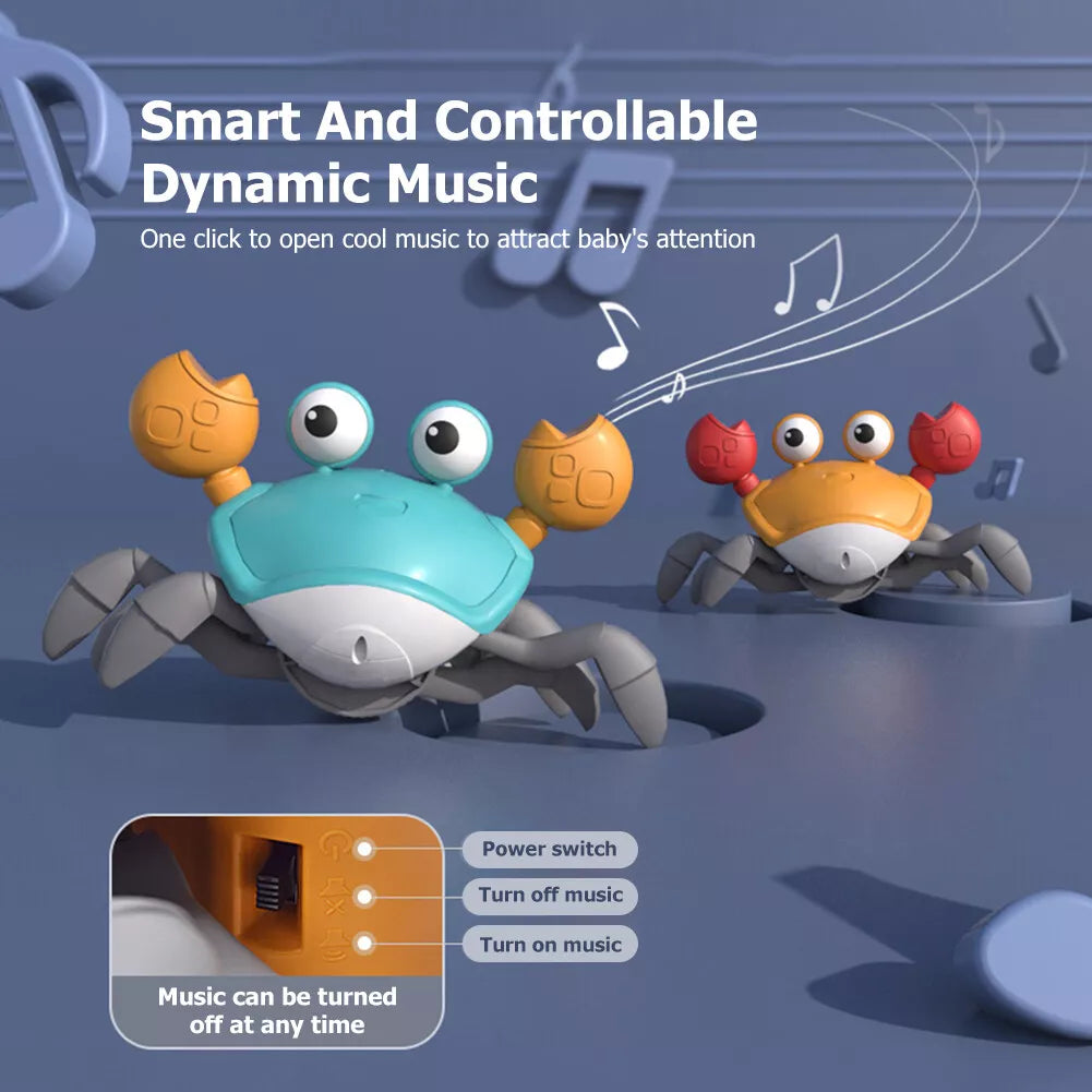 Crab Moving Induction Toy with Sound & Lights