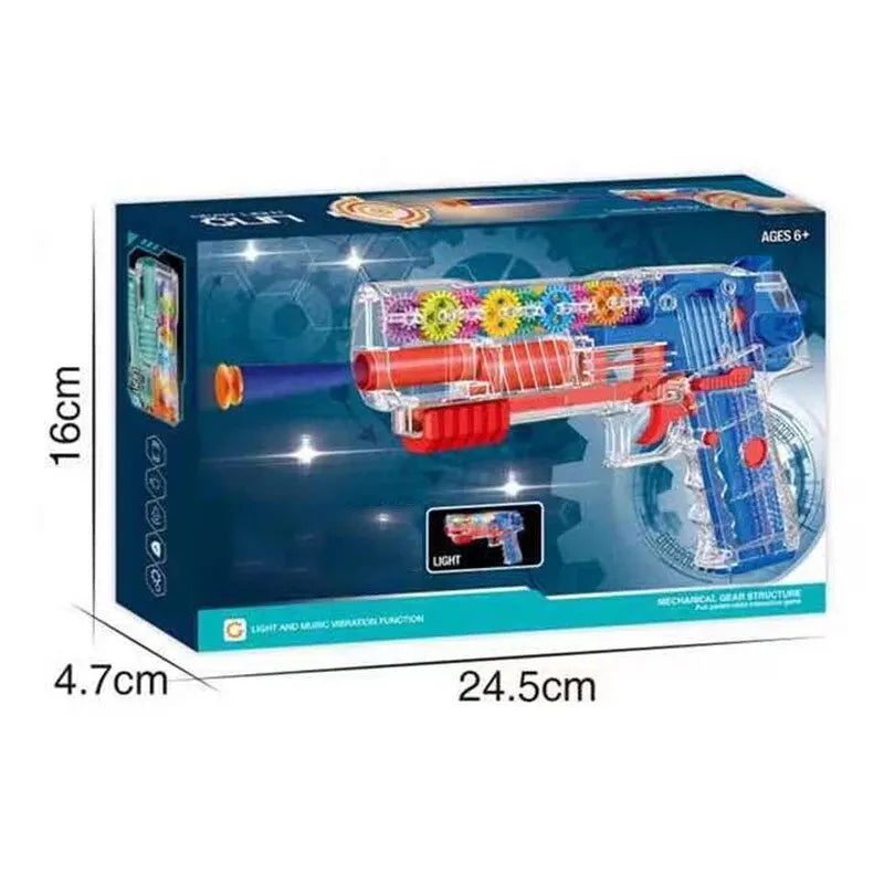 Gear Light Up Nerf Style Foam Bullet Launcher - 2 Colours