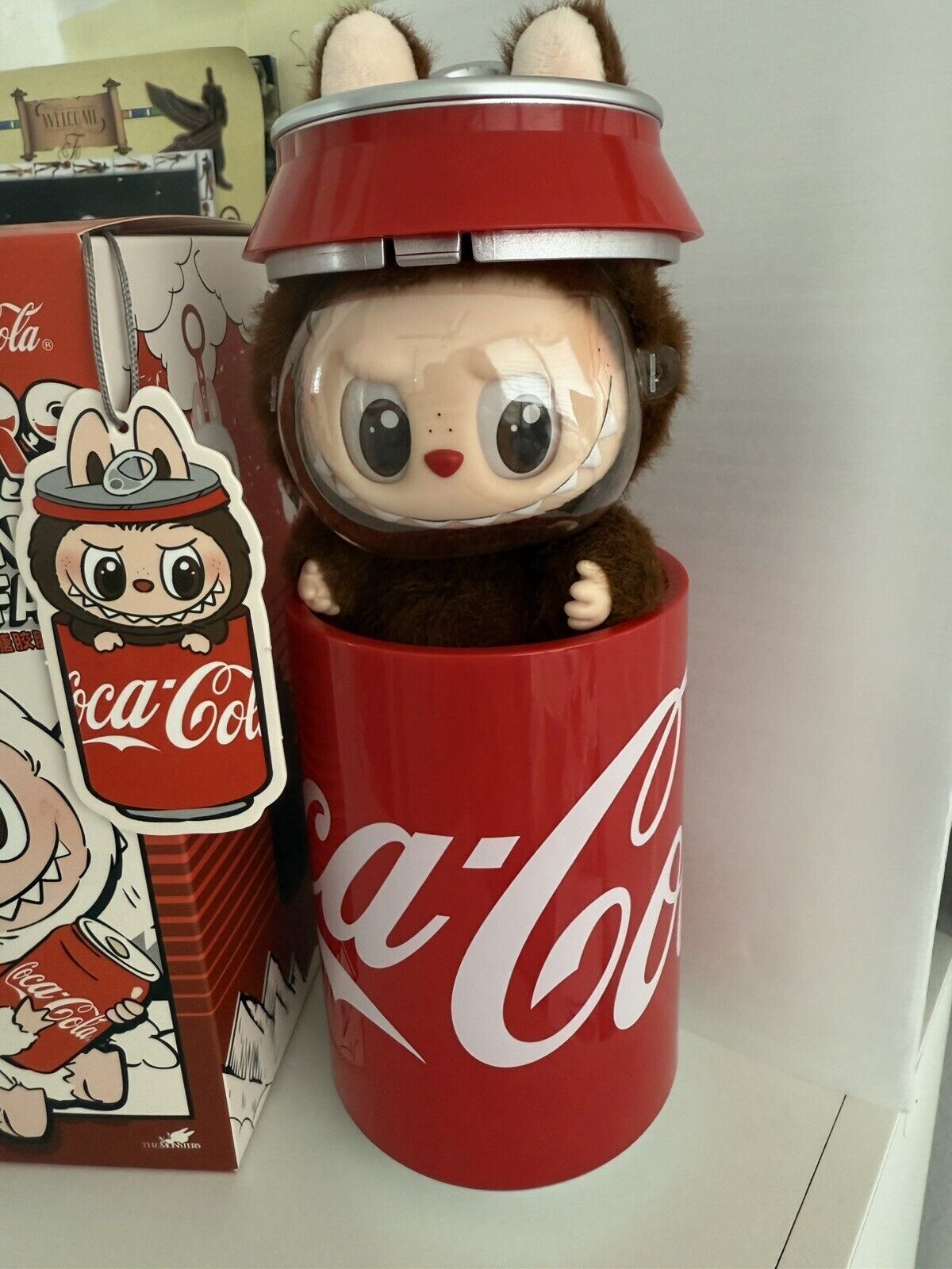Labubu THE MONSTERS Coca-Cola Series PopMart  Vinyl Face Plush Toy Doll VIRAL - 'The Secret' Canned Monster