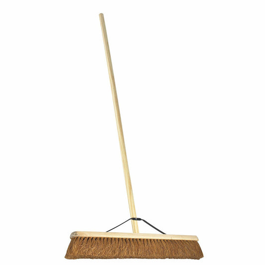 18" Soft Coco Garden Wooden Broom Brush