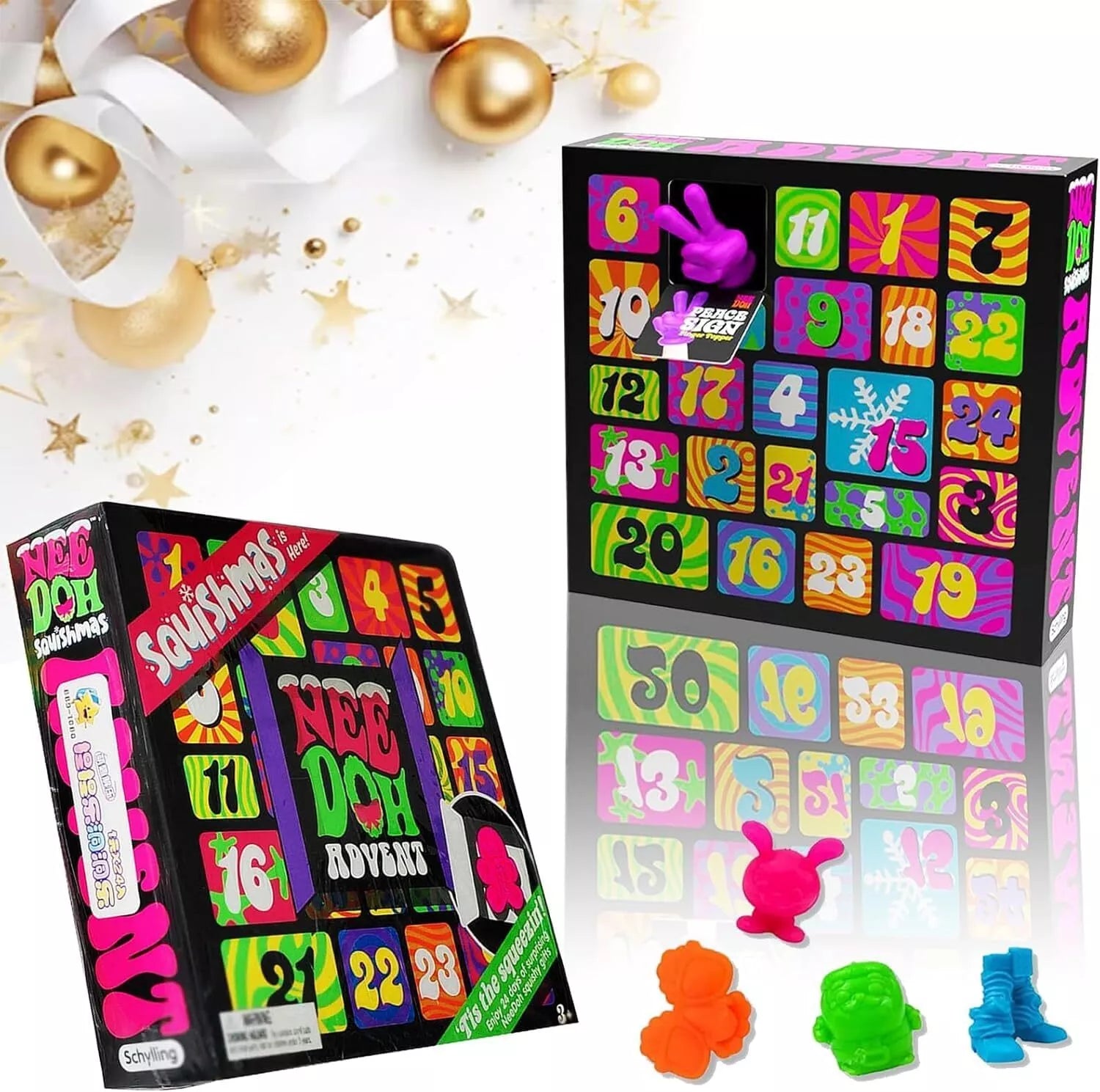 NeeDoh Squishmas Advent Calendar - 24 Mini Squeeze Toys