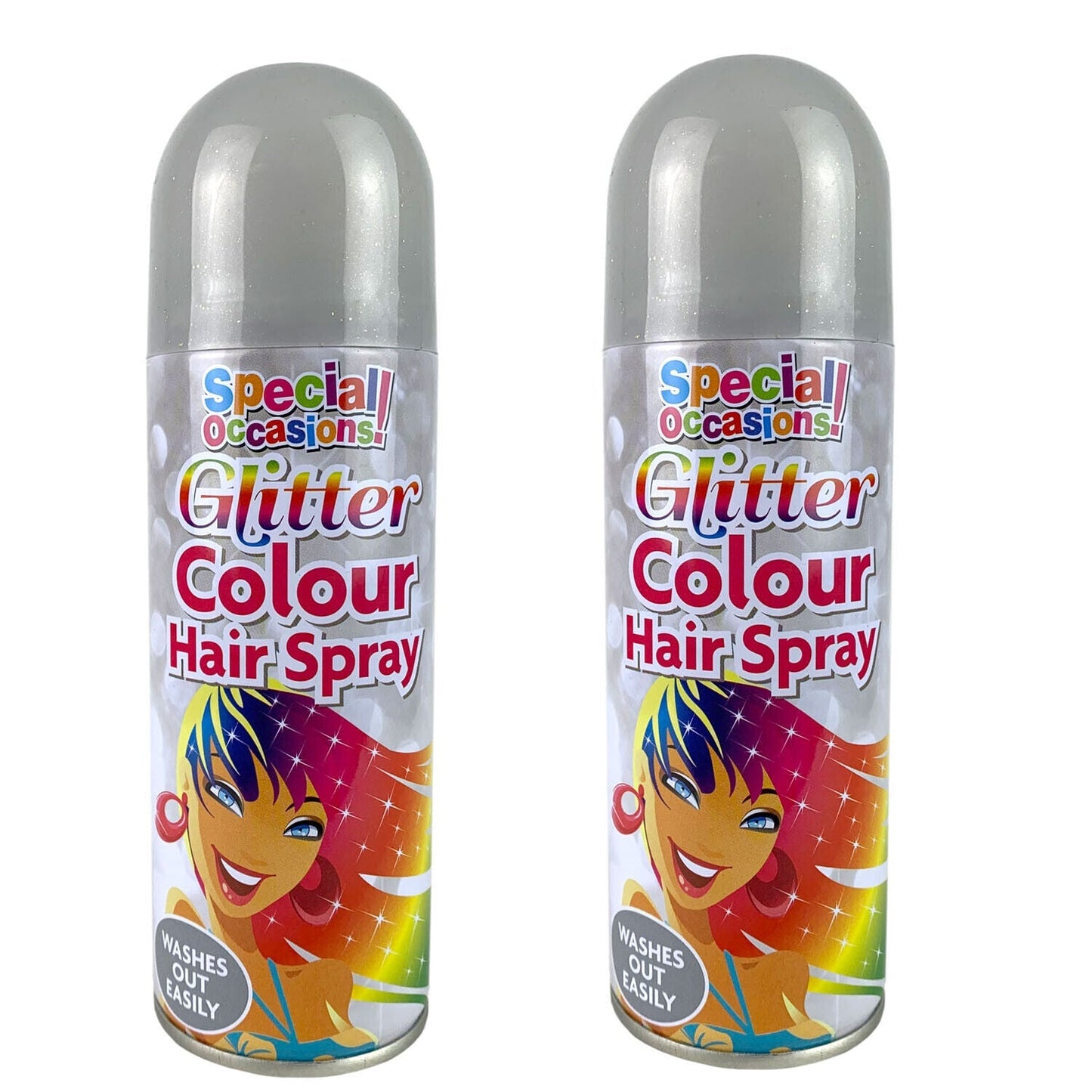 Rapide Washable Glitter Colour Hairspray 200 ml Assorted Colours 5509