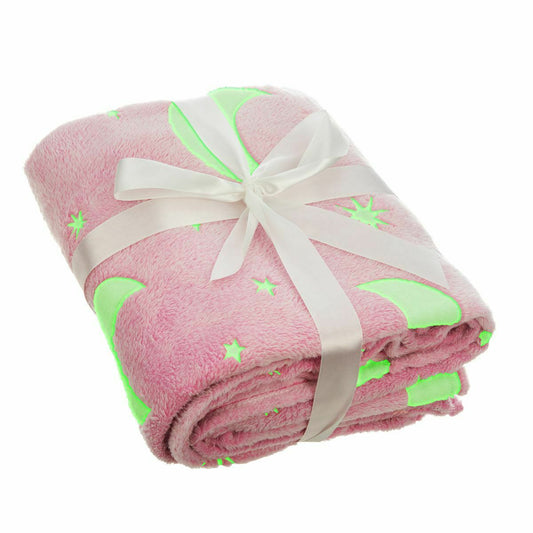 Magic Glow In The Dark Blanket Assorted Colours 6660