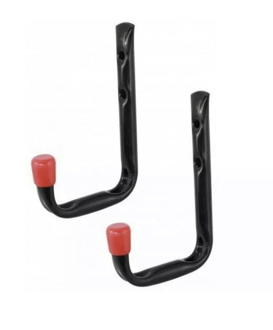 L Shape General Purpose Hooks Black With End Protectors 2pc 3147