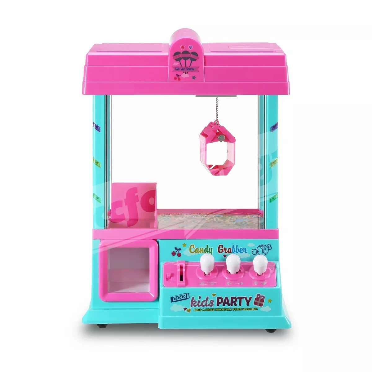 Mini Candy Grabber Claw Machine Pink Vending Arcade Game
