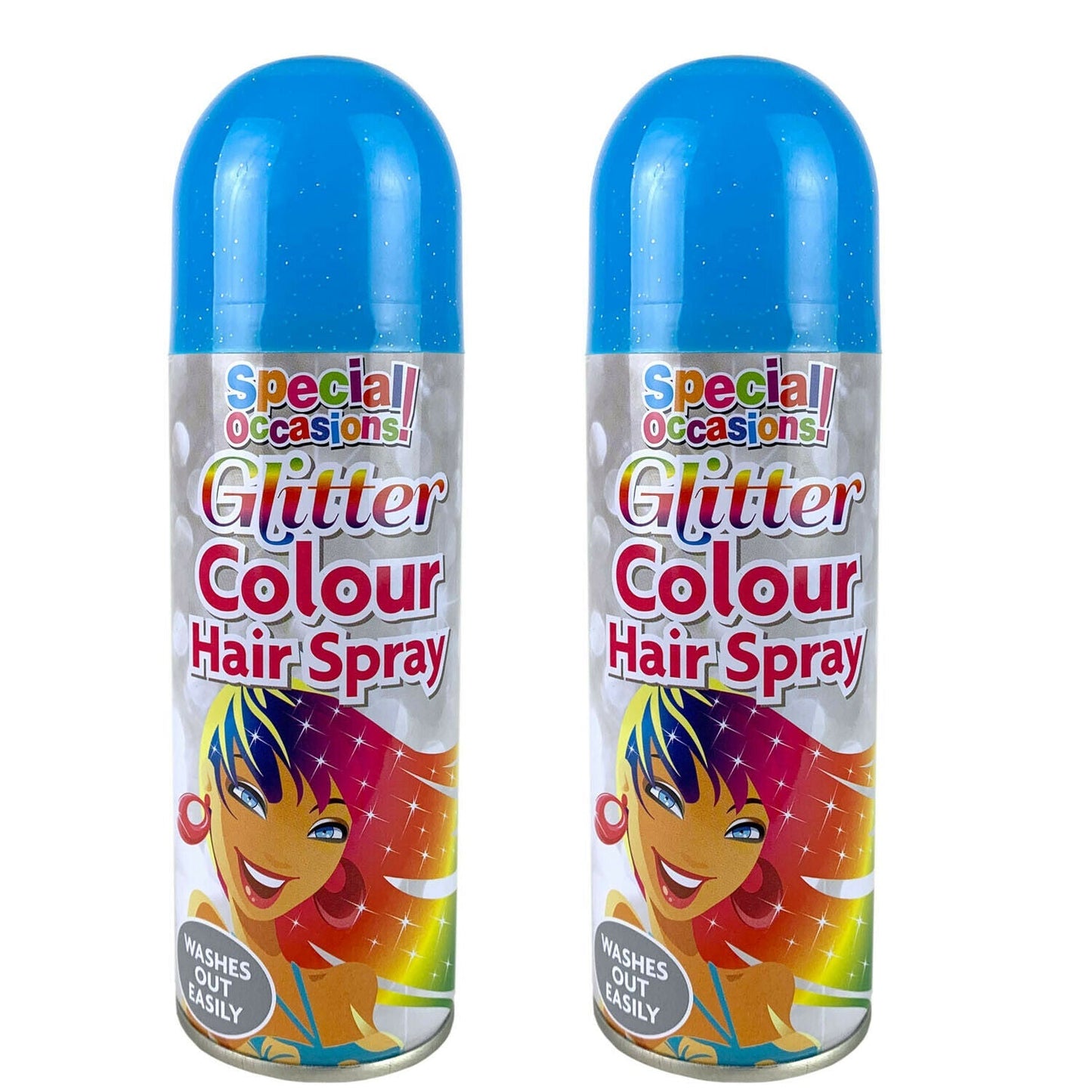 Rapide Washable Glitter Colour Hairspray 200 ml Assorted Colours 5509