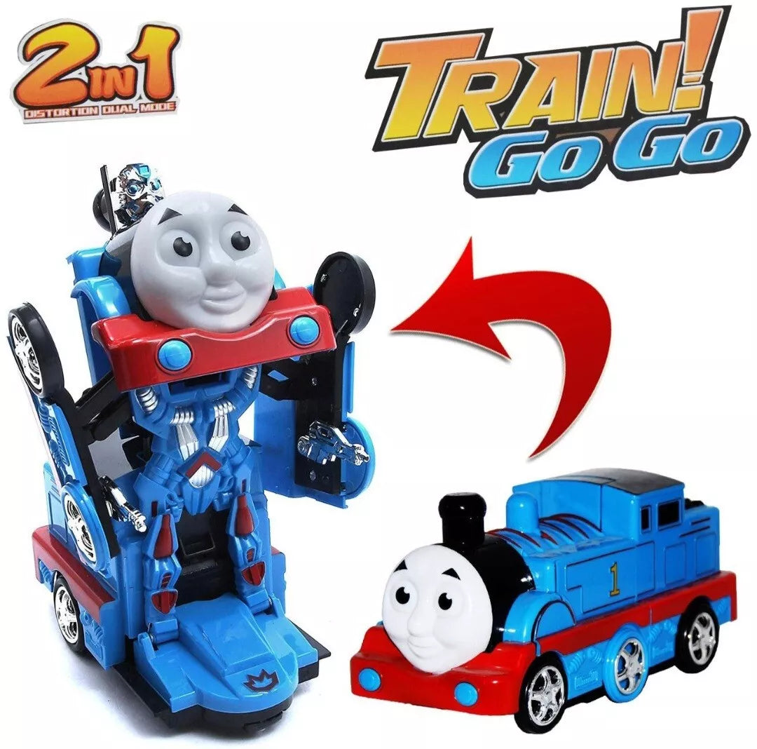 Thomas The Tank Engine 2 in 1 Transforming Robot Go Go Train Toy with Sound & Lights