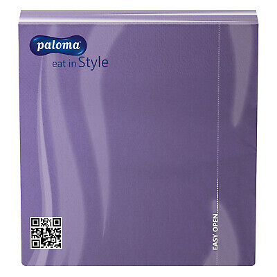 Paloma Paper Napkins 30 x 30 cm Pack of 100 Lavender Purple 30LA100A