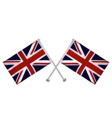 Great Britain Union Jack Jubilee Car Flags 2 Pack FL2