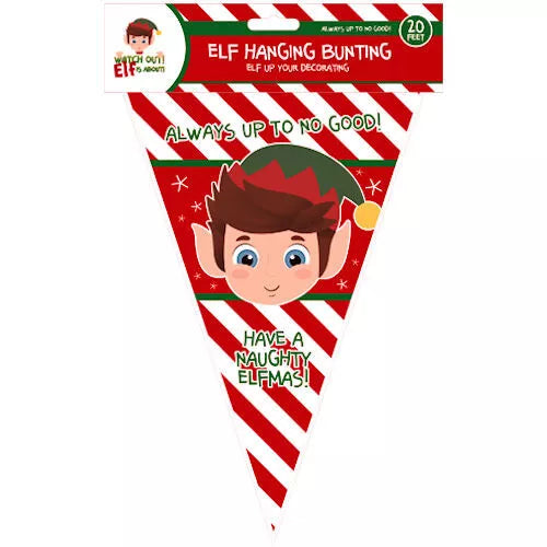 Cheeky Elf Hanging Bunting ( 20 Feet )