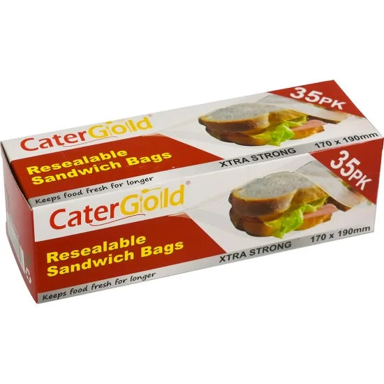 CaterGold Sandwich Seal Bags 170 x 190mm Pack of 35 ST81714