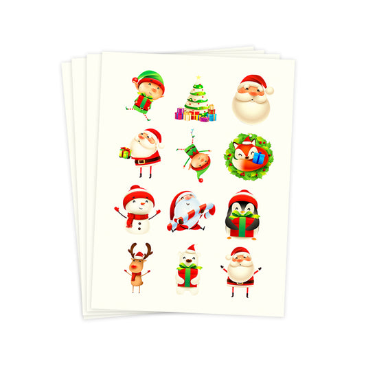 Fun Xmas Tattoo Sheets x 4 ( £1 Special )