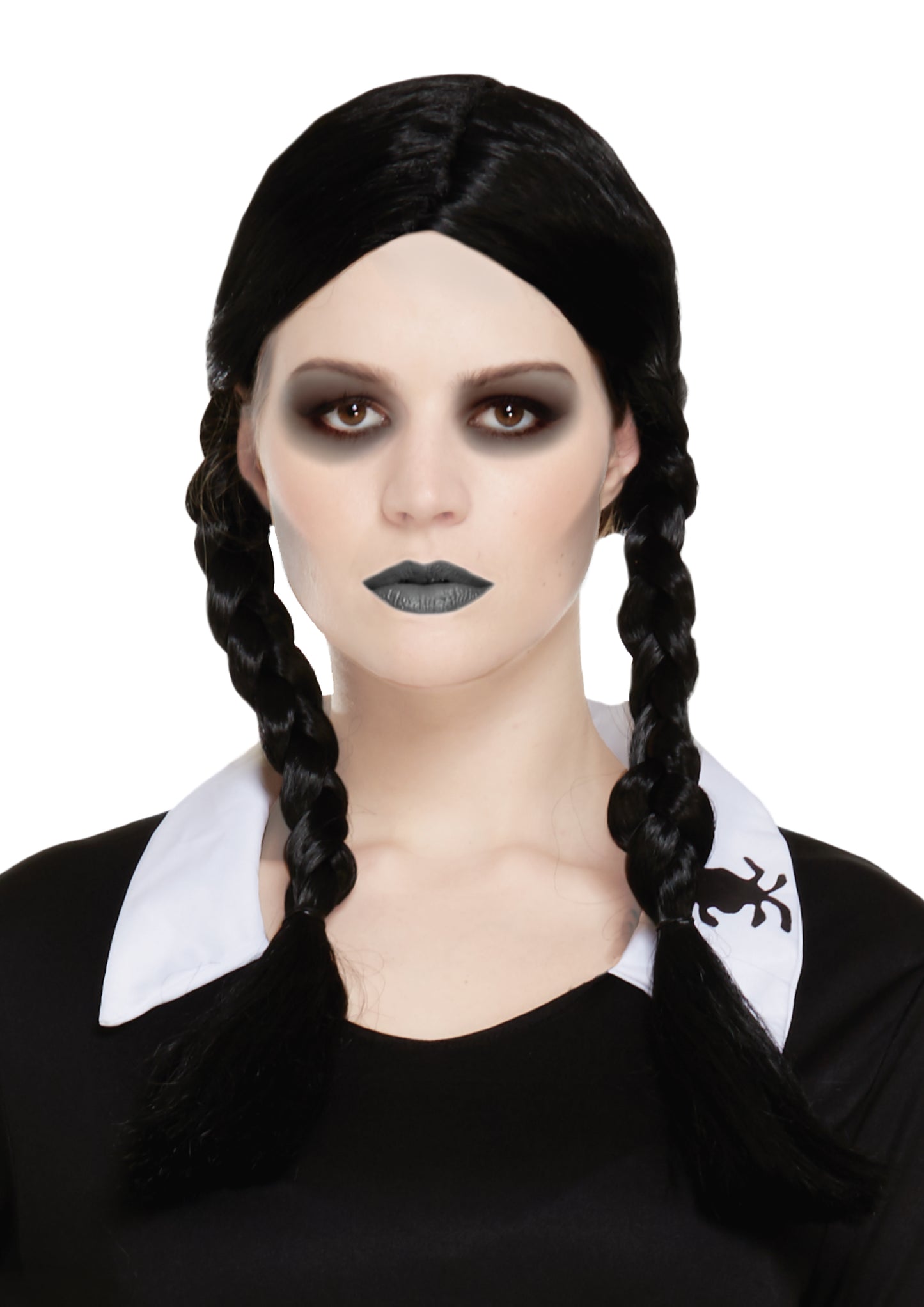 Wednesday Adams Stye Wig Halloween Fancy Dress