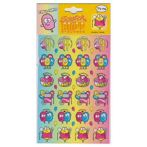 Candy Floss Scratch And Sniff Sticker Sheet