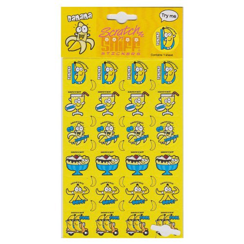 Banana Super Scratch And Sniff Sticker Pack