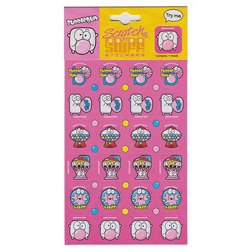 Bubblegum Scratch And Sniff Sticker Pack