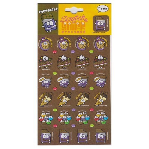 Chocolate Scratch And Sniff Sticker Pack