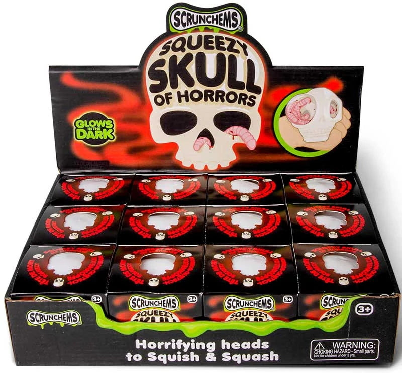 Scrunchems Squeezy Squishy Skull Of Horrors Fidget Squish Toy