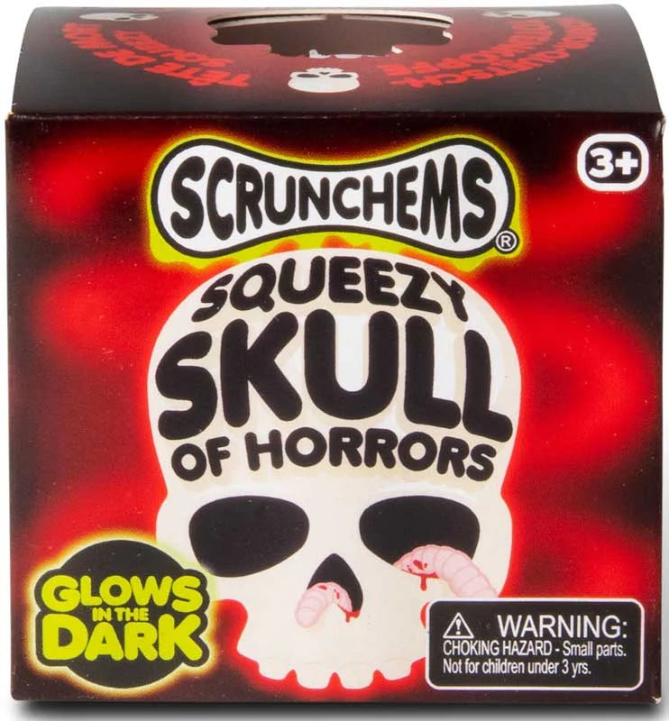 Scrunchems Squeezy Squishy Skull Of Horrors Fidget Squish Toy