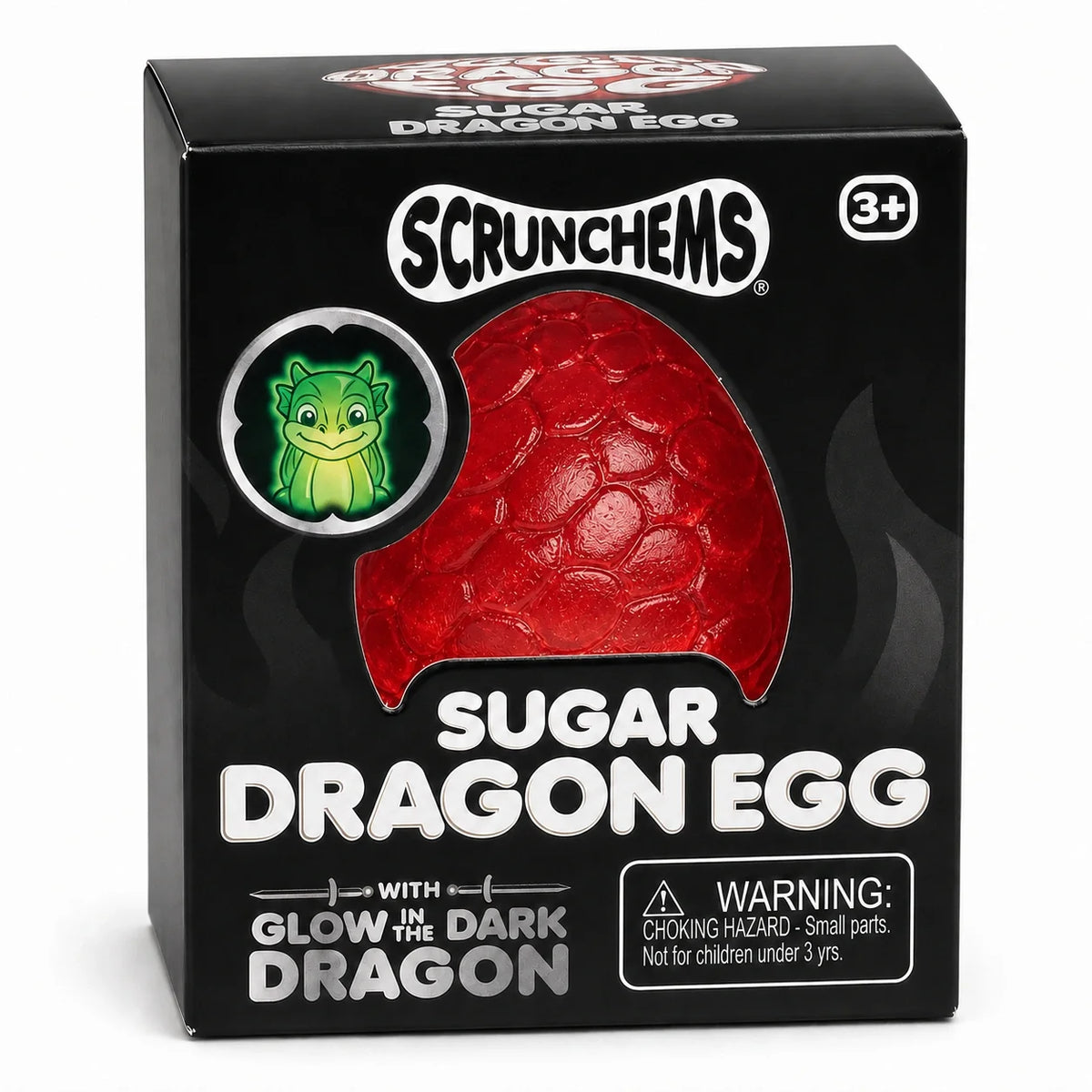 Scrunchems Sugar Dragon Egg - Glow in the Dark - 6 Colours