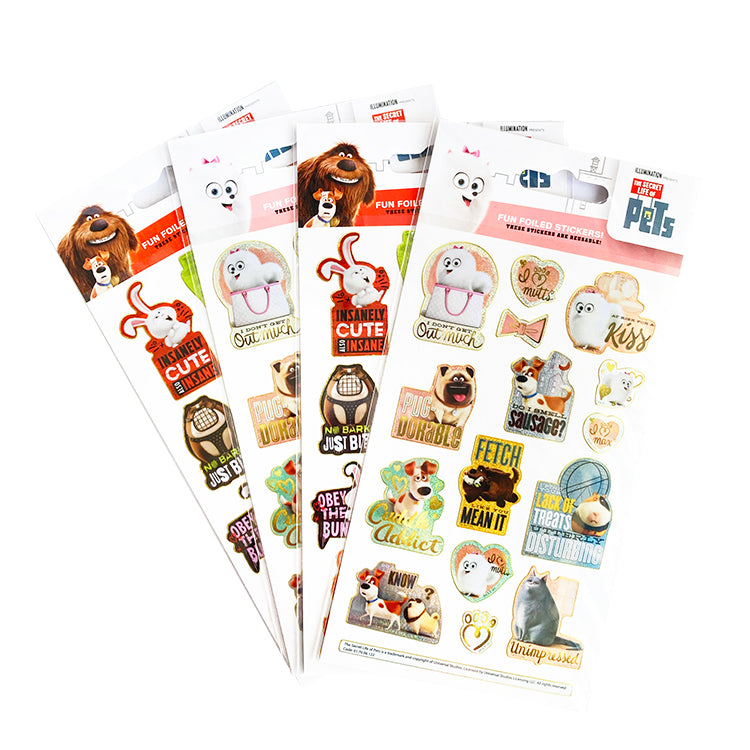 Secret Life Of Pets Super Sticker Packs x 2