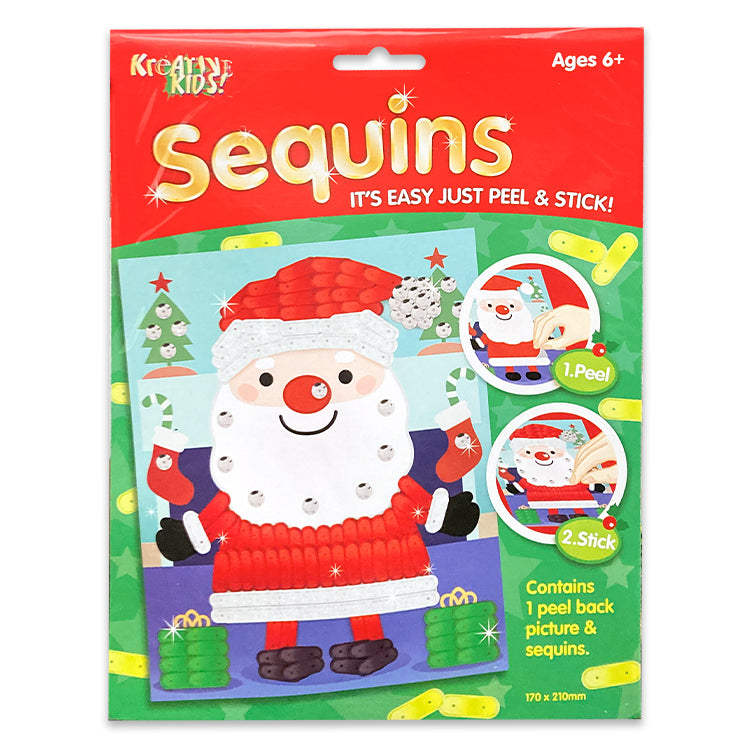 Santa Sequin Art Kit